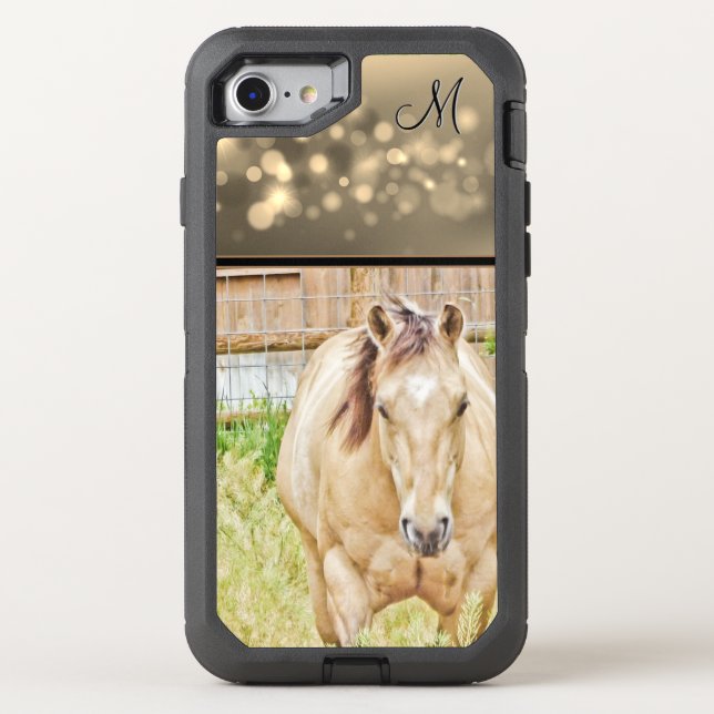 Lazy Days (Dun Horse Monogram) Otterbox iPhone Case (Back)