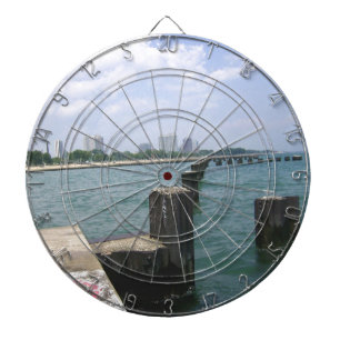 Lazy Days on the Dock Dartboard With Darts