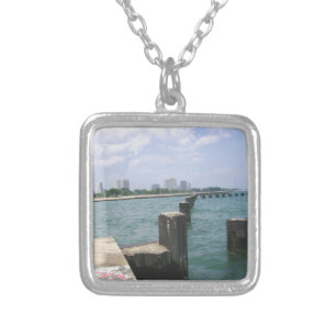 Lazy Days on the Dock Silver Plated Necklace