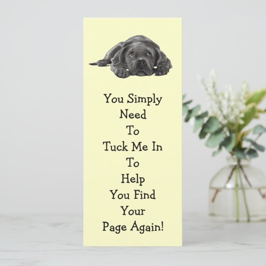 Lazy Dog BOOK MARK: "Tuck Me In" (Standing Front)