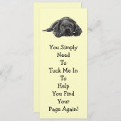 Lazy Dog BOOK MARK: "Tuck Me In" (Front/Back)