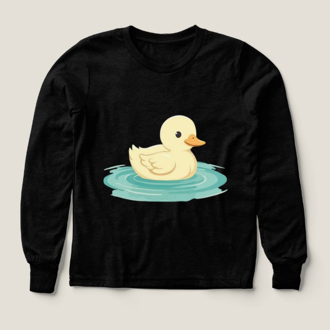 Lazy Duck Floating Tri-Blend Shirts (Design Front)