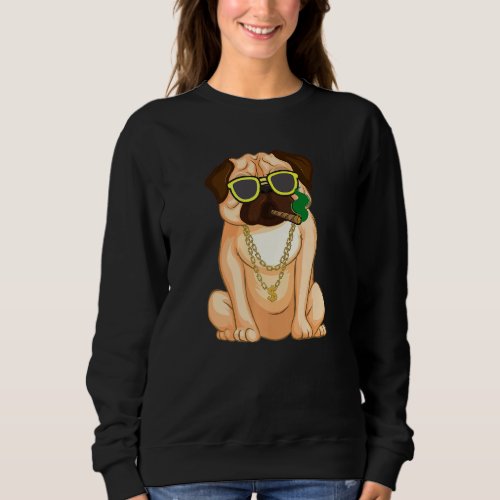 Lazy English Bulldog Dog  Funny  1 Sweatshirt