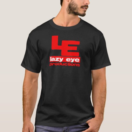 Lazy Eye Logo Red T_Shirt