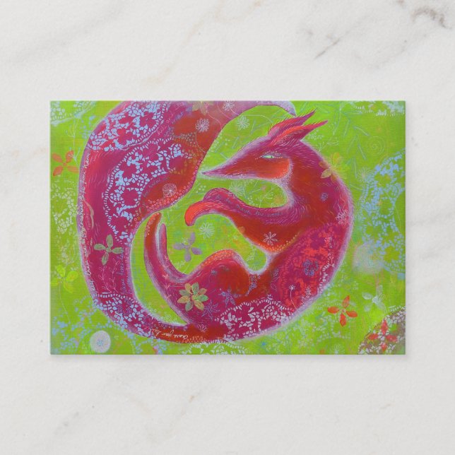 Lazy Fox. Business Card (Front)