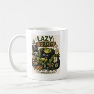 Lazy Frog Energy Saving Mode Cozy Frog Humor Coffee Mug
