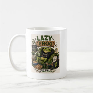 Lazy Frog Energy Saving Mode Cozy Frog Humor Coffee Mug