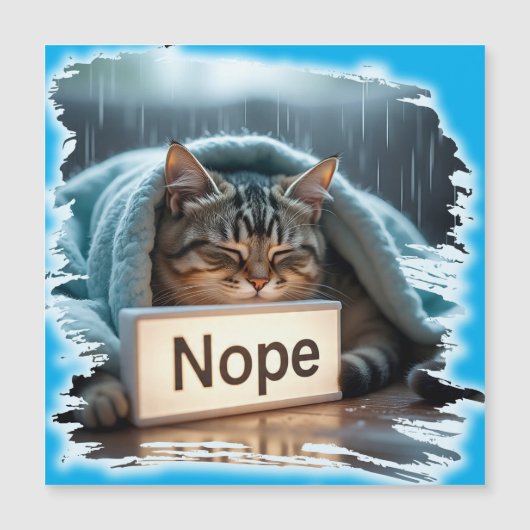 Lazy funny cat design (Front)