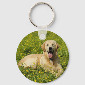 Lazy Golden Keychain