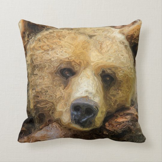 grizzly bear pillow