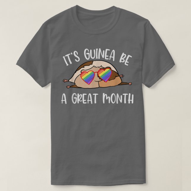 Lazy Guinea Pig Funny LGBTQ Stuff Gay Pride Its Gu T-Shirt (Design Front)