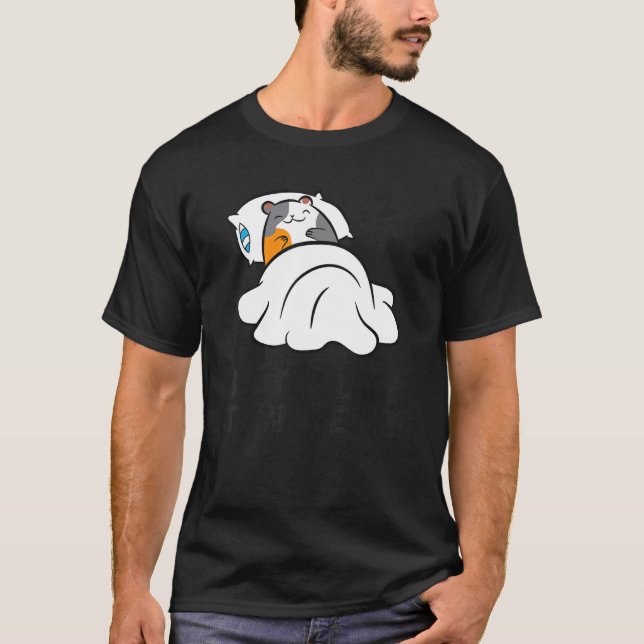 Lazy Guinea Pig Tardy Better Late Than Never Guine T-Shirt (Front)