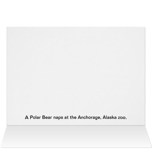 Lazy Happens Polar Bear (Inside Horizontal (Top))