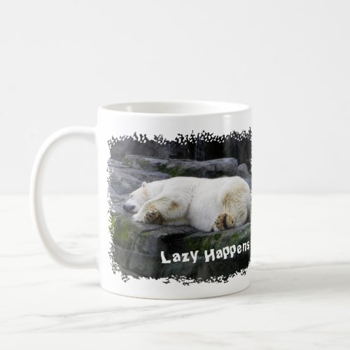 Lazy Happens Polar Bear Coffee Mug