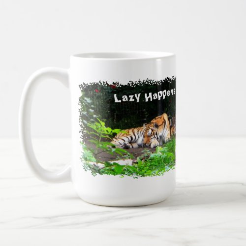 Lazy Happens Siberian Tiger Coffee Mug