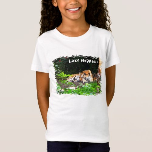 Lazy Happens Siberian Tiger T_Shirt