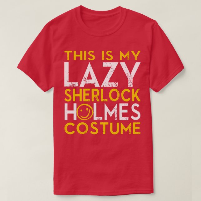 Lazy Holmes Costume T-Shirt (Design Front)