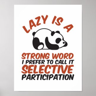 Lazy Is A Strong Word Funny Cute Panda Sleeping