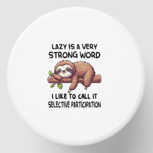 Lazy Is A Very Strong Word Funny Sloth Long Sleeve Mini Candle Favors