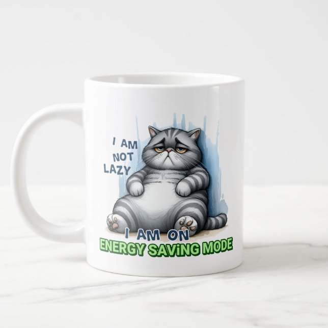 Lazy- Jumbo Mug (Left)