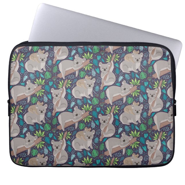 Lazy Koalas Laptop Sleeve (Front)