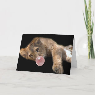 Lazy Lion Letterpress Thank You Card