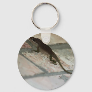 Lazy Lizard Keychain