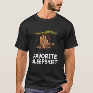 Lazy Meerkat Meerkats Nap Sleeping Sleep Pajamas P T-Shirt