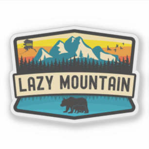 Lazy Mountain, Alaska Sticker