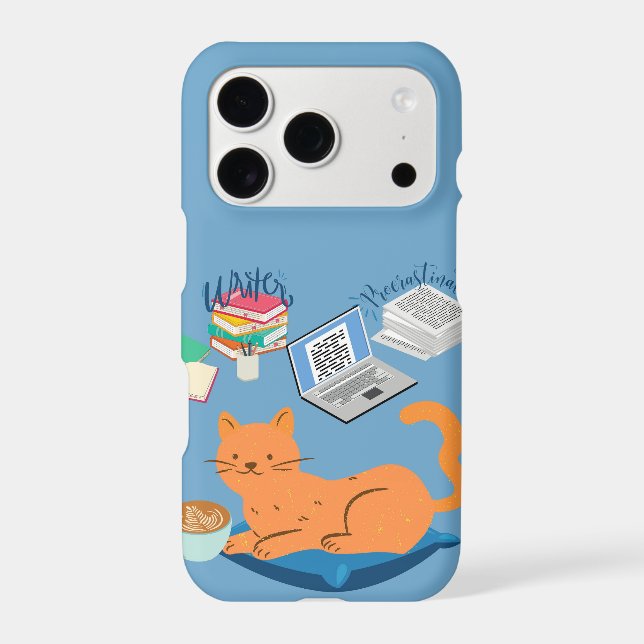  Lazy Orange Cat iPhone Case (Back)