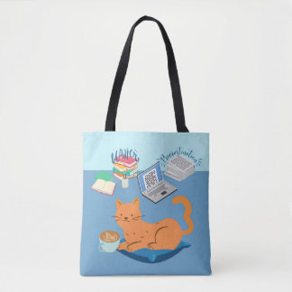 Lazy Orange Cat Tote Bag