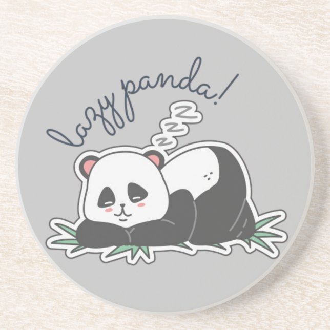 Lazy Panda Coaster (Front)