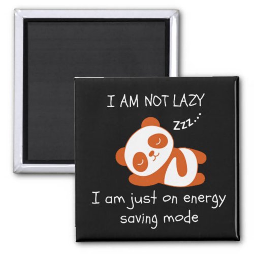 Lazy Panda Funny Magnet