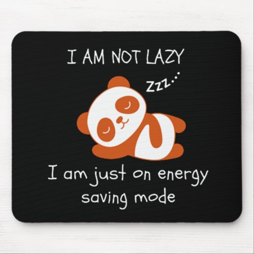 Lazy Panda Funny Mouse Pad