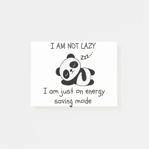 lazy panda funny post_it notes