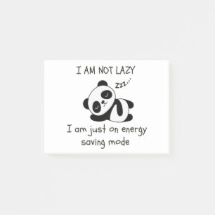 lazy panda funny post-it notes