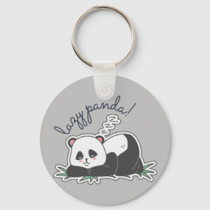 Lazy Panda Keychain