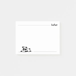 Lazy panda post-it notes