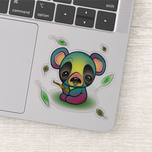 Lazy Panda Sticker (Detail)