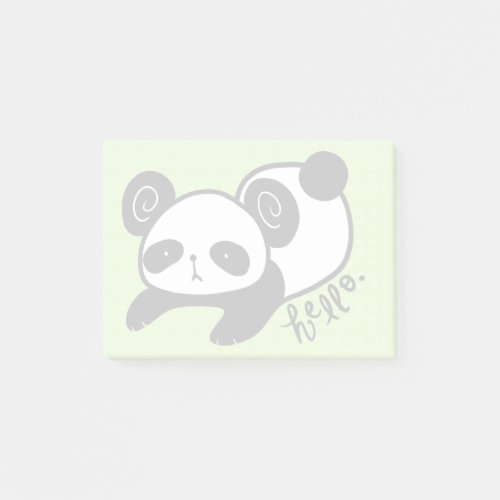 lazy panda sticky notes
