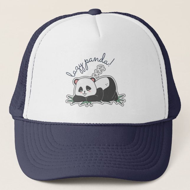 Lazy Panda Trucker Hat (Front)
