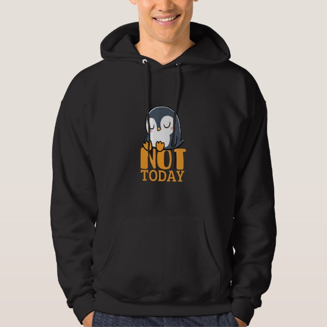lazy penguin hoodie (Front)