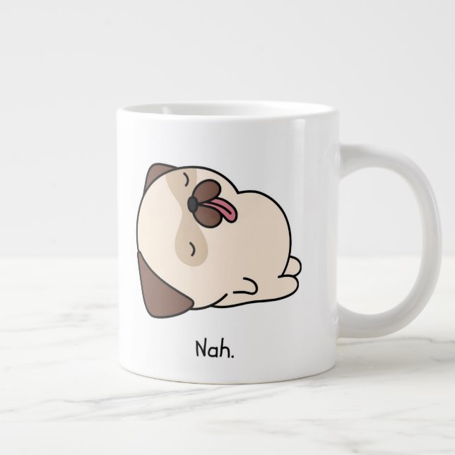 Lazy Pug Mug- Specialty Mug (Right)