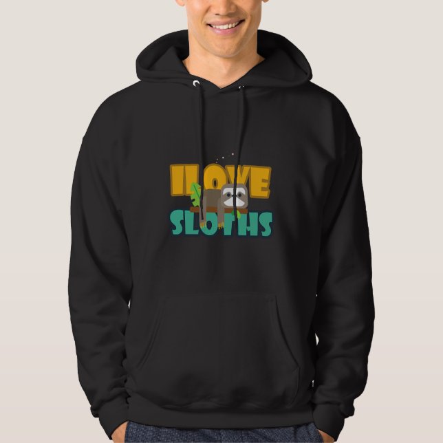 Lazy Sloth 53 Hoodie (Front)