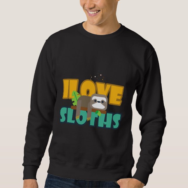 Lazy Sloth 53 Sweatshirt (Front)