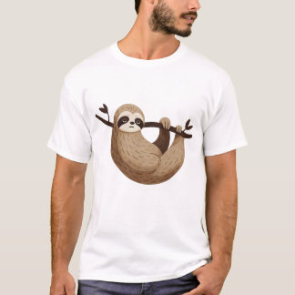 Lazy Sloth Chill Design T-Shirt