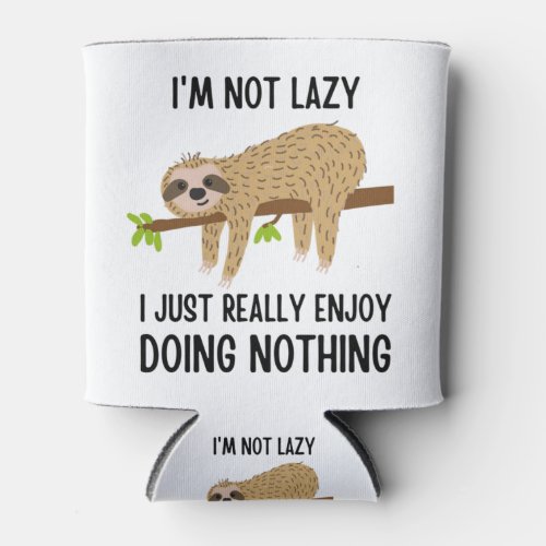 Lazy Sloth Doing Nothing Can Cooler