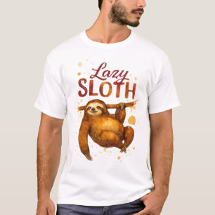 Lazy Sloth in Alcohol Ink Classic T-Shirt