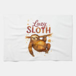 Lazy Sloth in Alcohol Ink Classic T-Shirt Kitchen Towel