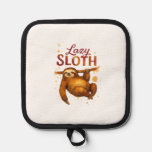 Lazy Sloth in Alcohol Ink Classic T-Shirt Pot Holder
